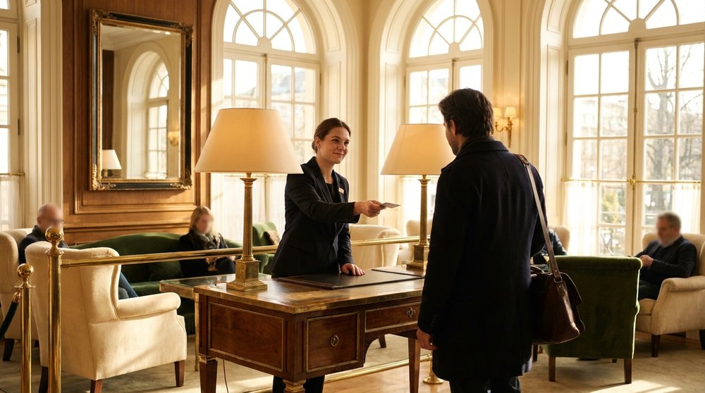 Il check-in in hotel